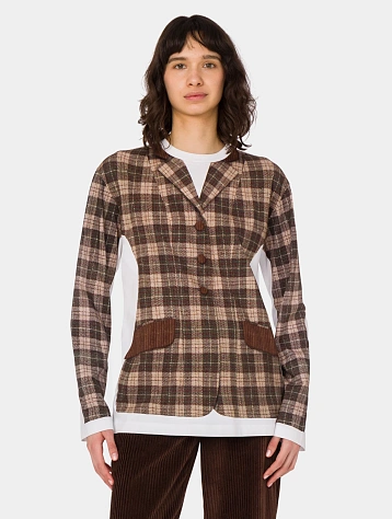 Женский лонгслив MOSCHINO Check Print L/S Multi