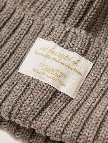 Шапка UNDERCOVER Wool Rib Gray Beige
