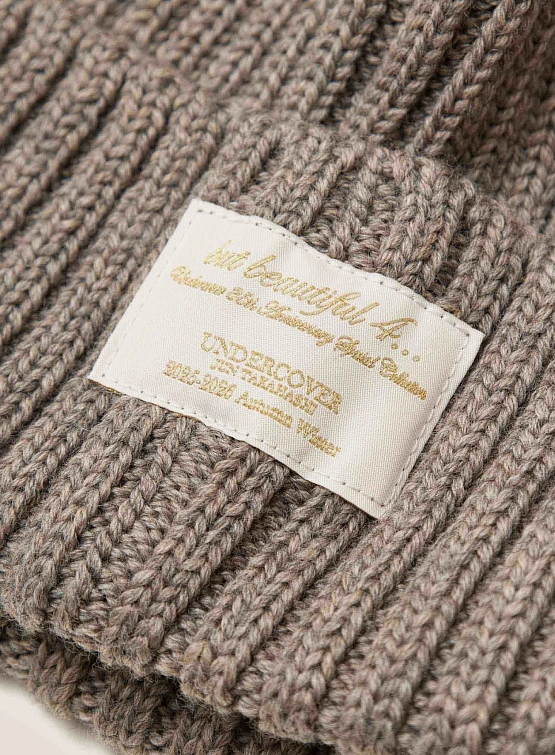 Шапка UNDERCOVER Wool Rib Gray Beige