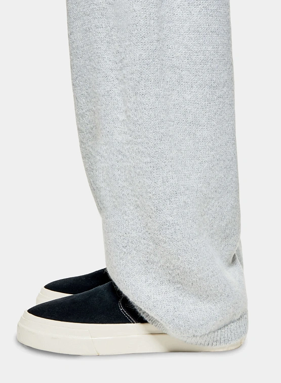 Брюки MKI MIYUKI ZOKU Mohair Blend Knit Wide Light Grey