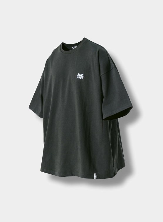 Футболка ANGLAN Stack Logo Half Tee Khaki