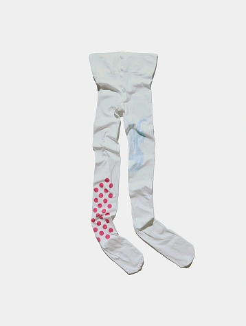 Леггинсы Siniy Vsadnik Polka Lion Tights White/Neonblue