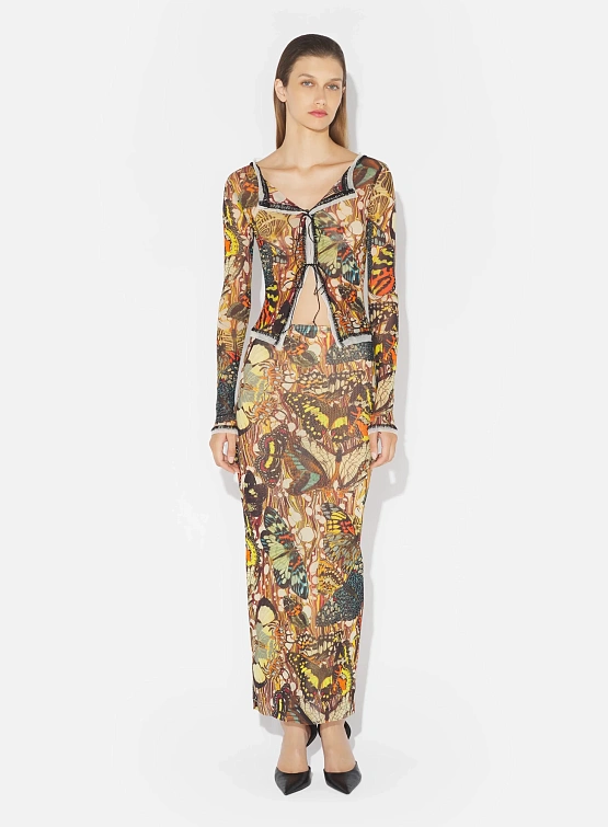 Женский топ Jean Paul Gaultier Re-Edition: "Papillon" Yellow/Multi