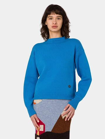 Женский пуловер MOSCHINO Organic Cotton Pullover Blue