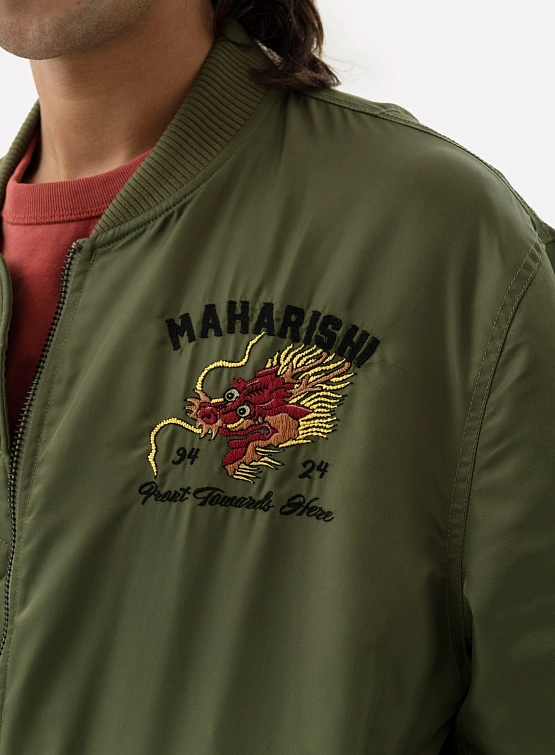 Бомбер MAHARISHI 5247 Tour Dragon Map MA1 Olive