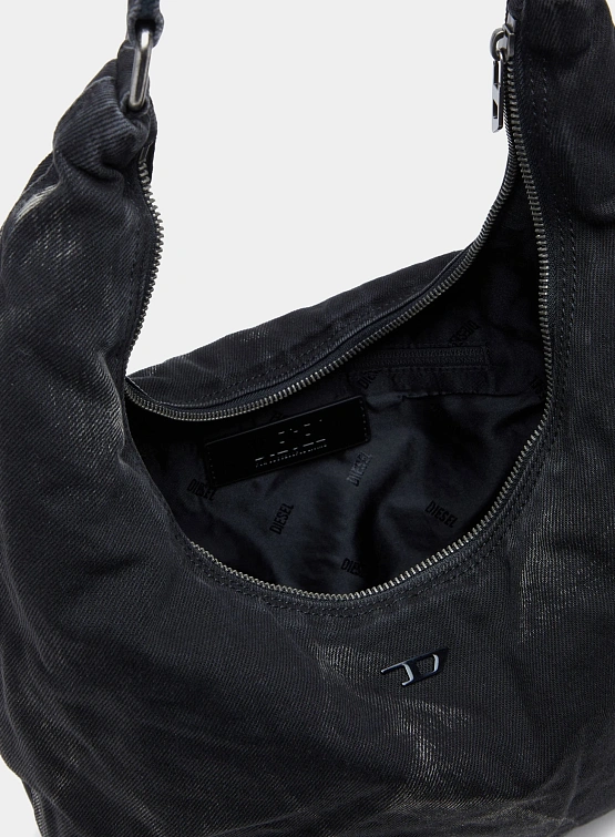 Сумка Diesel Shoulder Denim Rave Hobo X Black