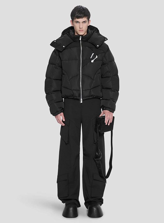 Пуховик HELIOT EMIL Abstract Down Puffer Black