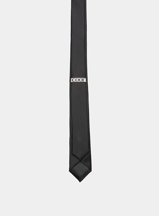 Галстук COOR Silk Satin Tie Black