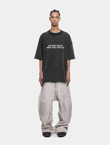 Футболка ARNODEFRANCE Vintage 'Told YA' Washed Black