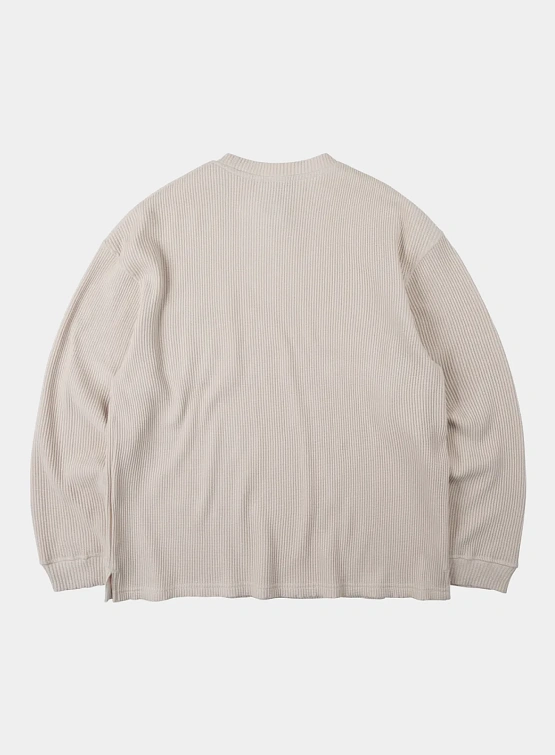 Лонгслив FrizmWORKS Oversized Waffle Pocket Cream