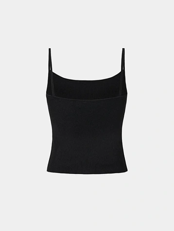 Женский топ AMOMENTO Knit Sleeveless Black