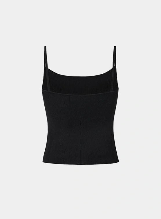 Женский топ AMOMENTO Knit Sleeveless Black