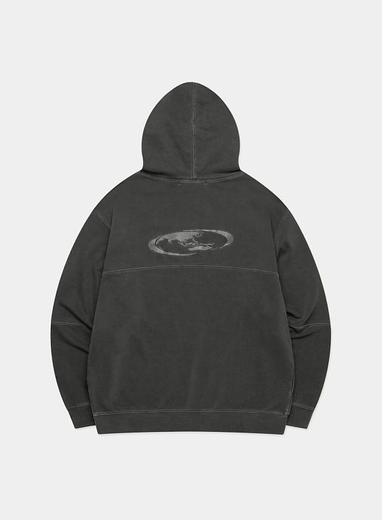 Худи LMC Pigment Dyed Oval Globe Hoodie Black