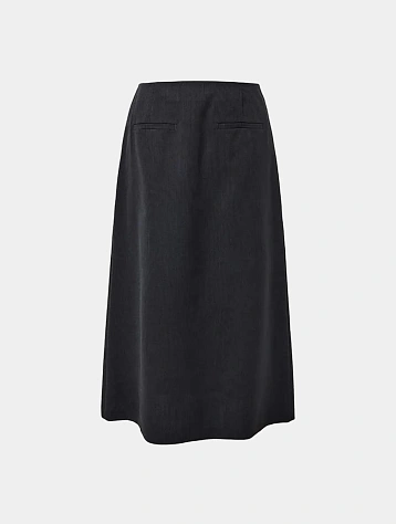 Женская юбка AMOMENTO Stripe Maxi Long Skirt Black