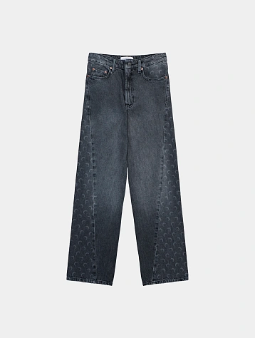 Женские джинсы Marine Serre Moon Laser Denim Baggy Wash Grey