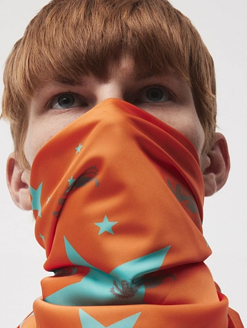 Платок Siniy Vsadnik Stars Scarf Orange/Blue/Grey