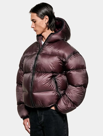 Пуховик MKI MIYUKI ZOKU Translucent Hooded Bubble Raisin