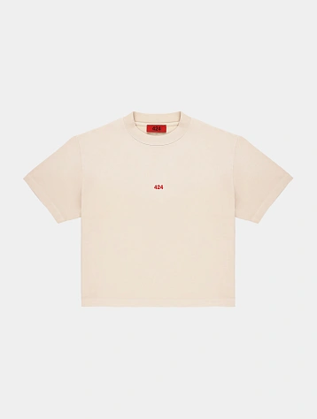 Футболка 424 Alias Cropped Cream