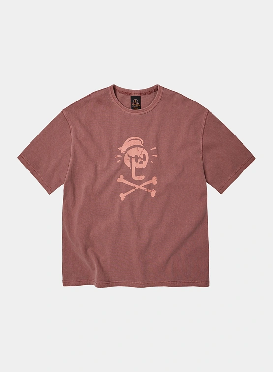 Футболка FrizmWORKS Black Flag Pigment Dyeing Pink