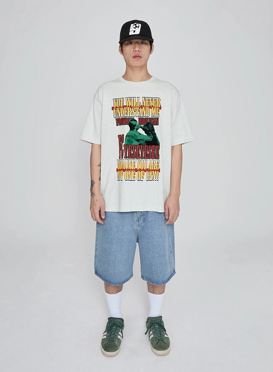 Футболка YESEYESEE Y.E.S Hooligan Tee Light Grey