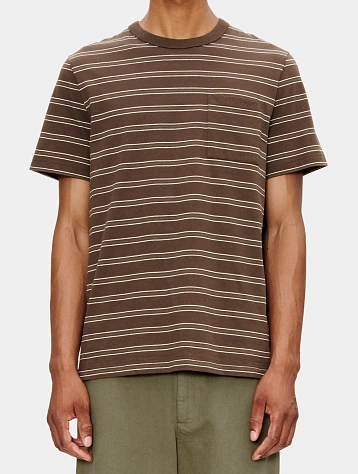 Футболка A.P.C. Striped T-Shirt Brown
