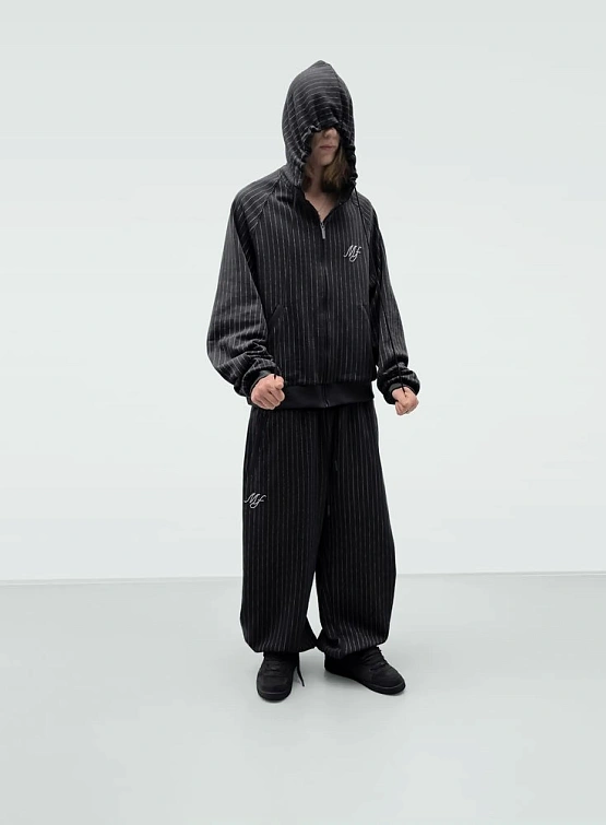 Брюки MADFRENZY Striped Stitch Black