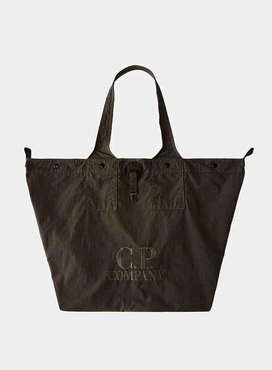 Тоут C.P. Company Twill Left Hand Logo Smoked Pearl