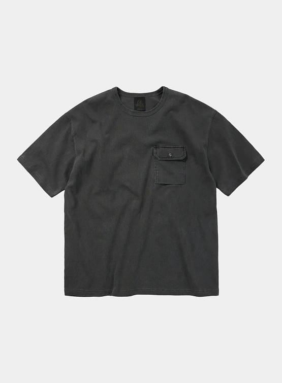 Футболка FrizmWORKS Cigarette Pocket Pigment Dyeing Charcoal