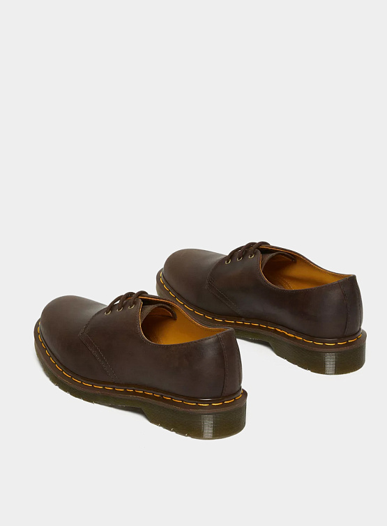 Полуботинки Dr. Martens 1461 Crazy Horse Leather Oxford Brown