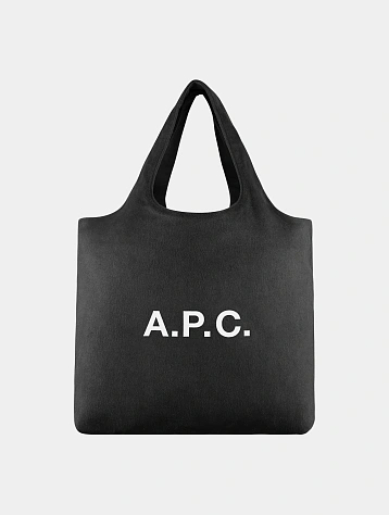 Тоут A.P.C. Ninon Woollen Tote Noir