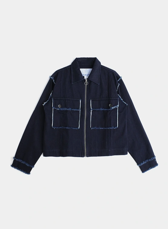 Джинсовый овершот Jungles Jungles Distressed Trucker Denim