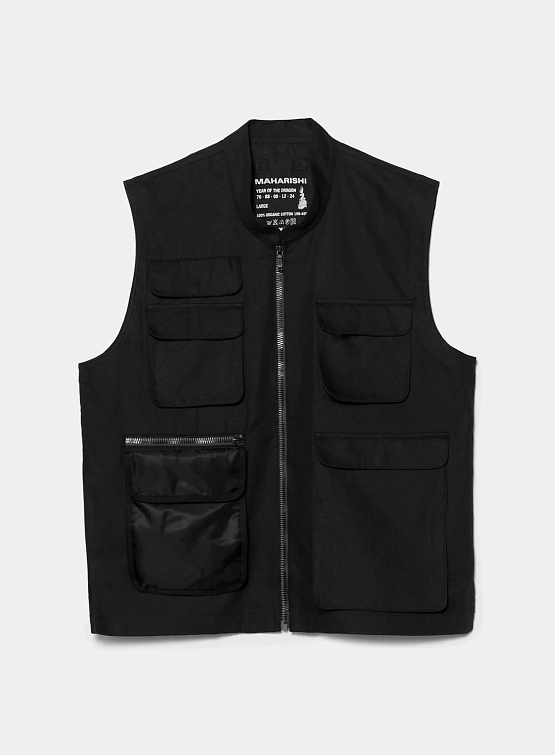 Жилет MAHARISHI 5201 Hemp Utility Vest Black