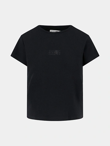 Женская футболка MM6 Maison Margiela Press Logo Black
