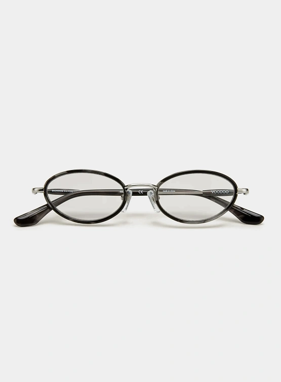 Очки Bonnie Clyde Voodoo Silver Black Tortoise & Clear Lens