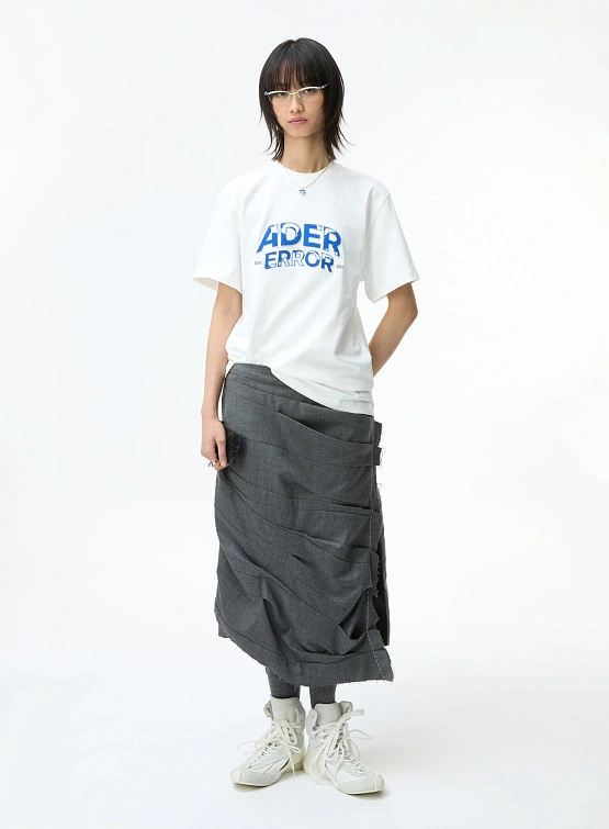 Футболка ADERERROR Edca Product. 52 White