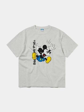 Футболка thisisneverthat x Disney TNT Mickey Two Sided Heather Grey