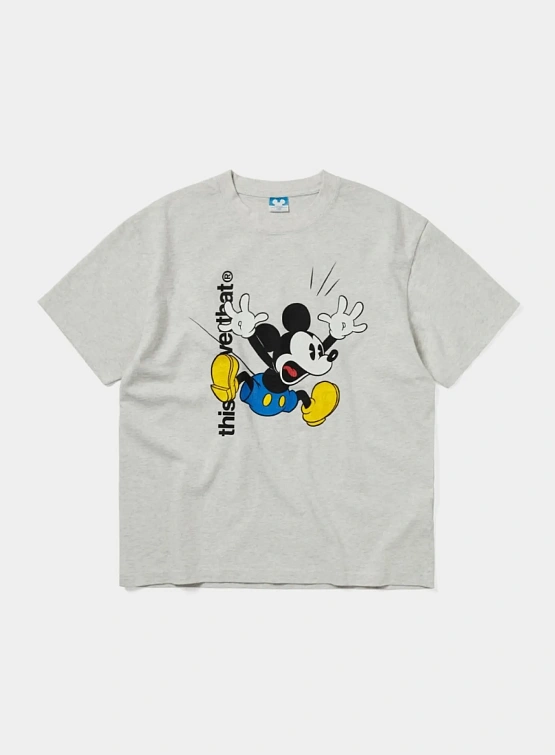 Футболка thisisneverthat x Disney TNT Mickey Two Sided Heather Grey