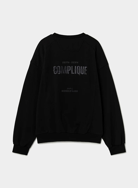 Свитшот JUUN.J Stitched Sweatshirt Black