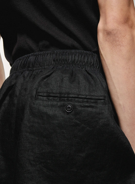 Шорты MKI MIYUKI ZOKU Linen Shorts Black