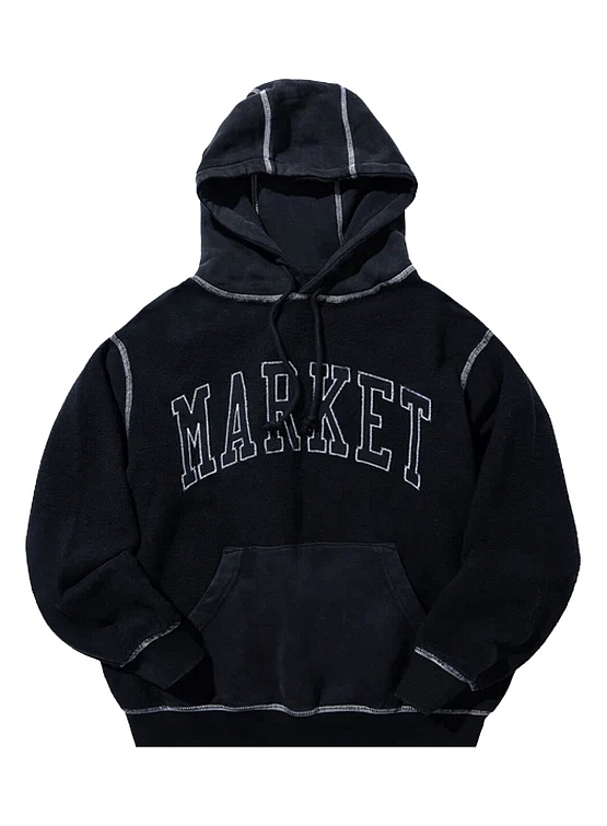 Худи MARKET Reverse Arc Hoodie Washed Black