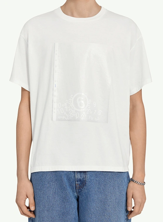 Футболка MM6 Maison Margiela Graphic Folder White
