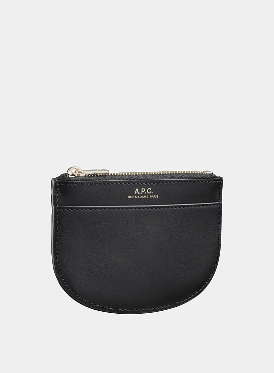 Кошелек A.P.C. Demi-Lune New Coin Purse Noir