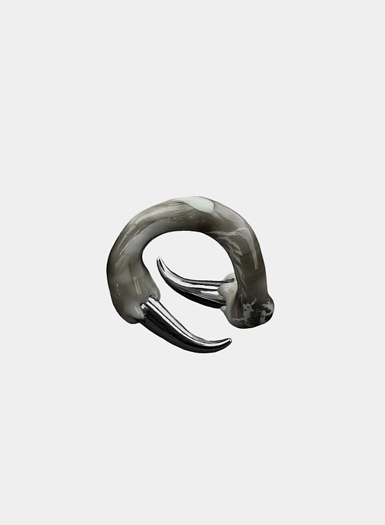 Кольцо CASPER DIY With Spikes 3 White