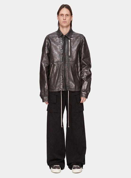 Брюки RICK OWENS DRKSHDW Creatch Wide Black