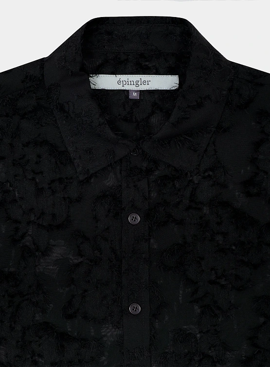 Женская блузка EPINGLER Sheer Jacquard Black