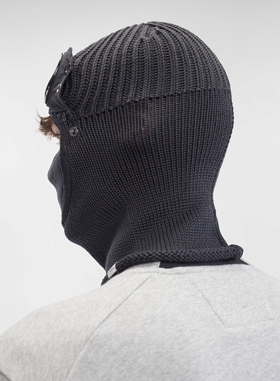 Балаклава C.P. Company Extra Fine Merino Wool Goggle Forged Iron