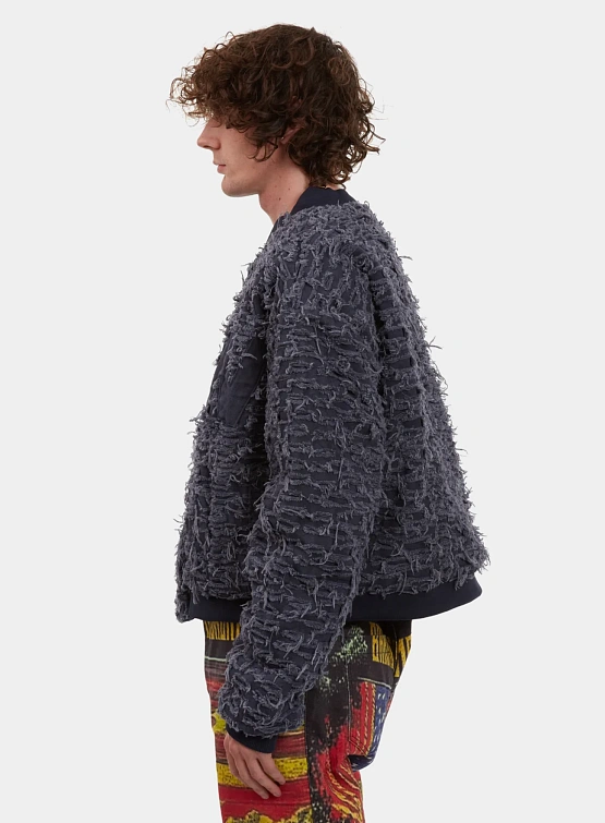 Бомбер WHO DECIDES WAR Husk Indigo