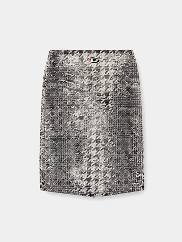 Женская юбка Diesel Denim De-Rathian-Fsh Black/White