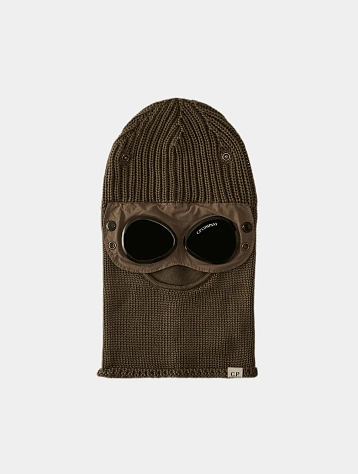 Балаклава C.P. Company Extrafine Merino Wool Goggle Walnut