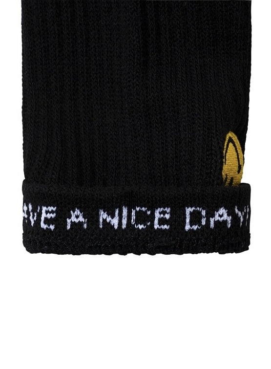 Носки MARKET Smiley Small Patch Black